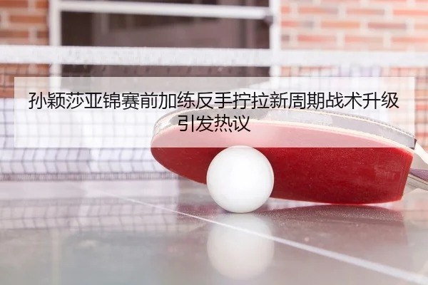 孙颖莎亚锦赛前加练反手拧拉新周期战术升级引发热议